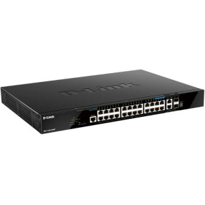 D-Link DGS-1520-28MP 28-Port L3 Managed PoE+ Switch, 20x Gigabit PoE, 4x 2.5 Gigabit PoE, 2x 10G & 2x 10G SFP+ Ports, 370W PoE budget